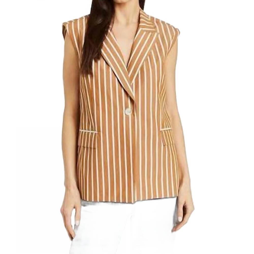 NEW DREW brooke vest in coffee tan